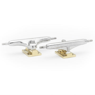 dynamic trucks 36mm width chrome hanger gold baseplate special edition