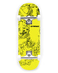 Dynamic Plastic Deck Complete - "Flowerlife" Yellow