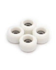 set of 4 bearing wheels mini shape 6.75mm diameter white color
