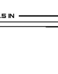 bench dimensions 8.5 inch long by 1.6 inch tall