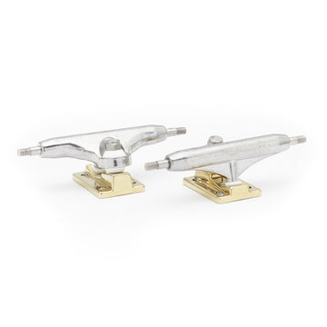 dynamic fingerboard trucks 32mm width gold special edition locknut baseplate