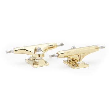 dynamic fingerboard trucks 32mm width gold hanger gold baseplate special edition locknut baseplate