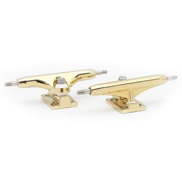 dynamic trucks 34mm width gold hanger gold baseplate