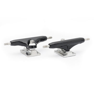 dynamic fingerboard trucks 32mm width black hanger chrome locknut baseplate