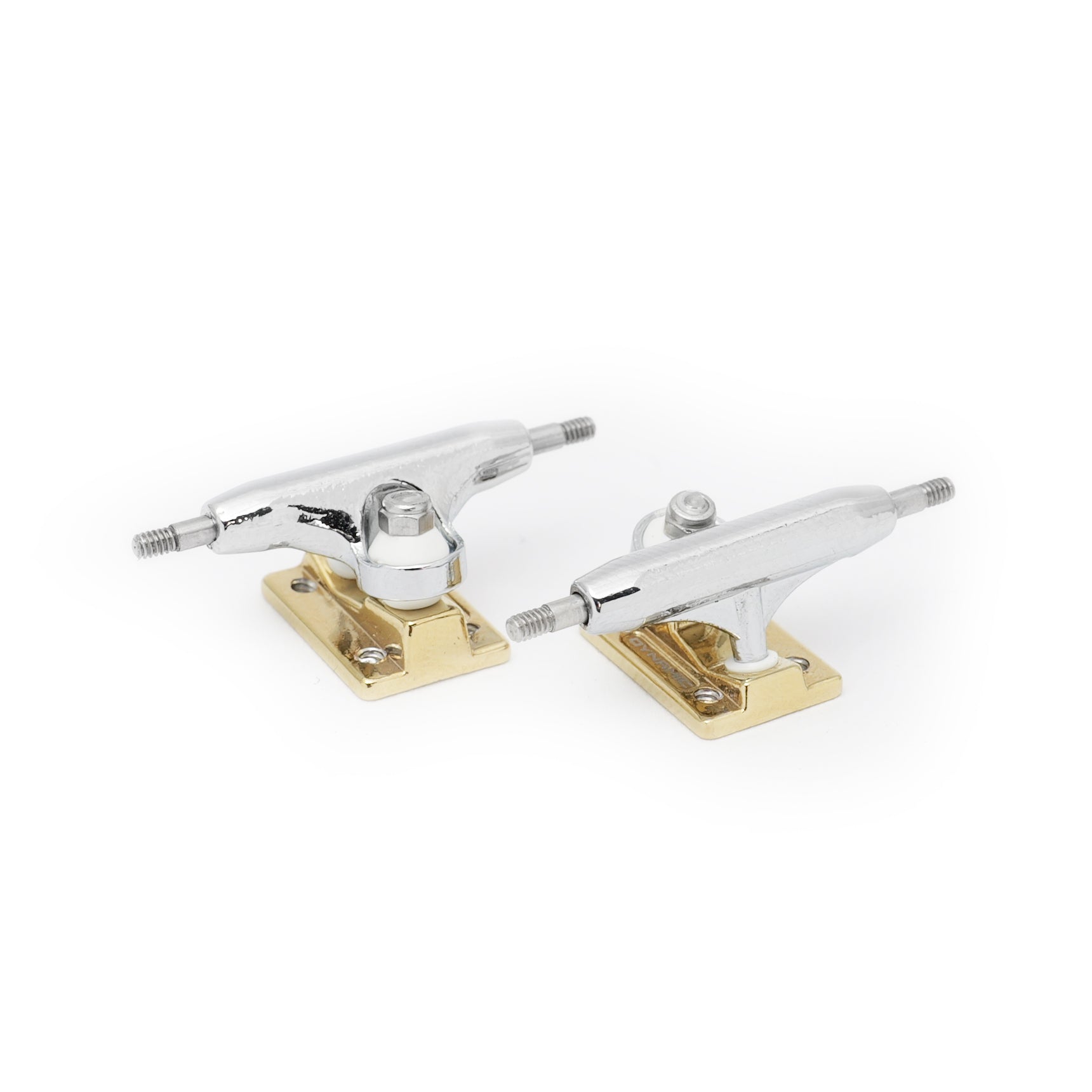 dynamic trucks 26mm chrome hanger gold baseplate locknut kingpin style