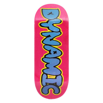 dynamic fingerboard deck only bubble letters graphic