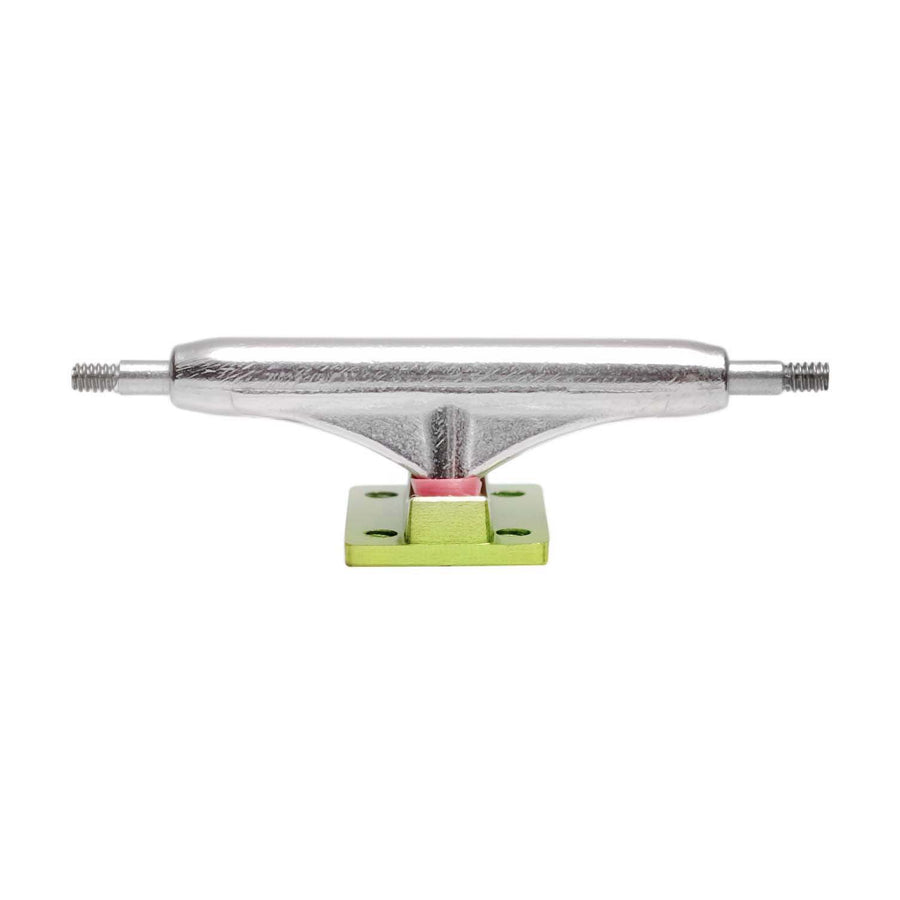 dynamic trucks 32mm chrome hanger lime green baseplate