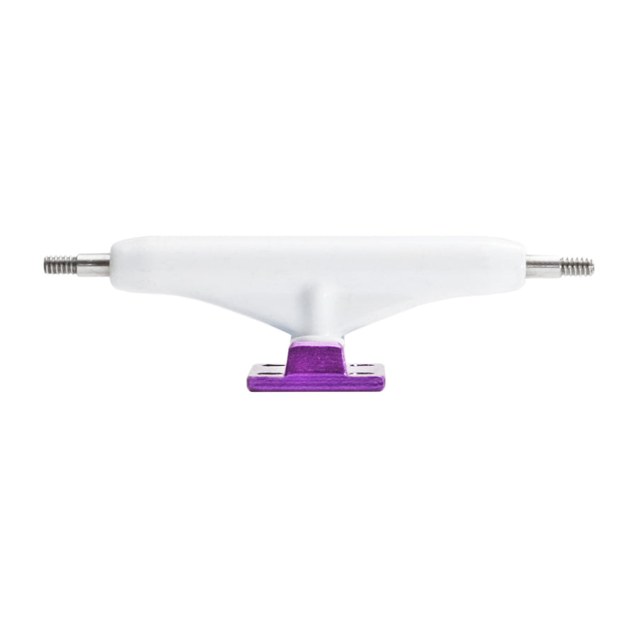 dynamic trucks 34mm white hanger purple baseplate