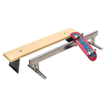 dynamic fingerboards bubble letters complete setup with bench and rail