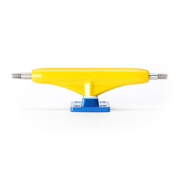 dynamic trucks 34mm yellow hanger blue baseplate