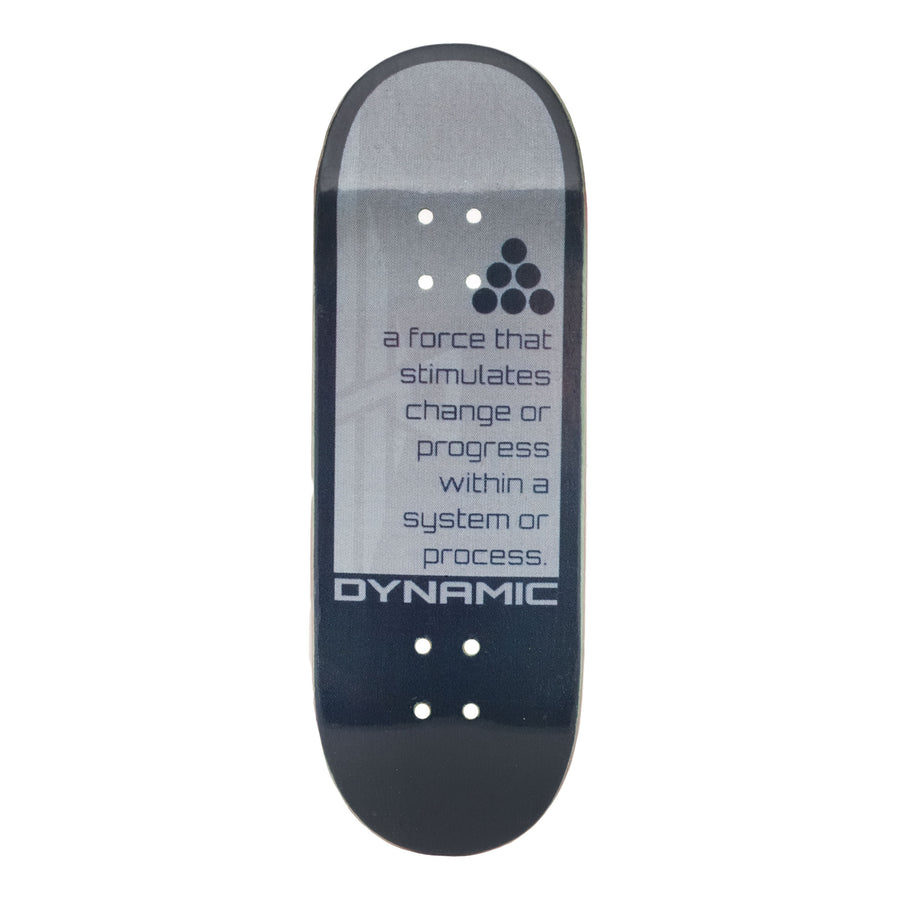 dynamic fingerboard deck only process description graphic