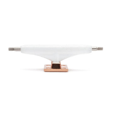 dynamic trucks 34mm white hanger rose gold baseplate